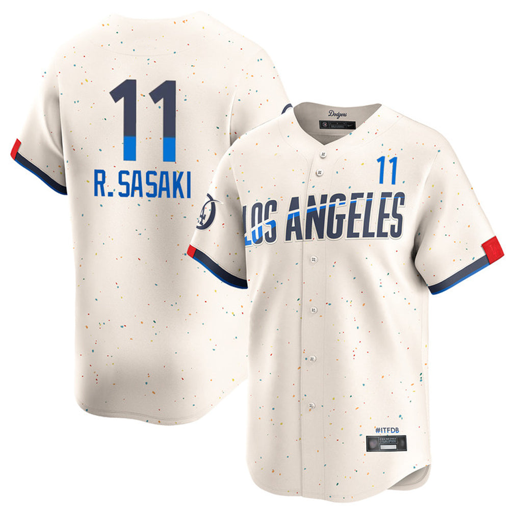 LA.Dodgers #11 Roki Sasaki Player Cream City Connect Limited Home Ddoa Stitched Jerseys