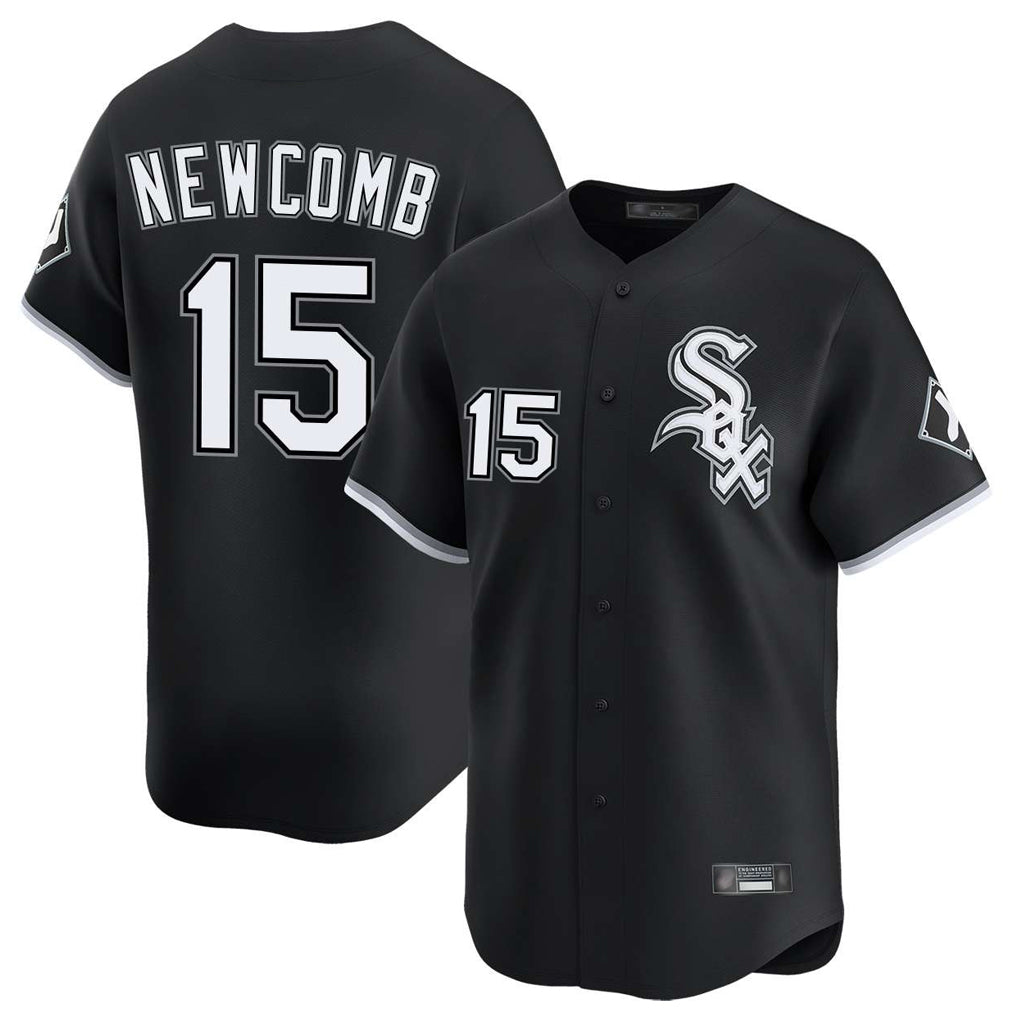 C.White Sox #15 Sean Newcomb Player Black Limited Home Ddoa Stitched Jerseys