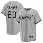 C.White Sox #20 Miguel Vargas Player Gray Home Game Ddoa Stitched Jerseys