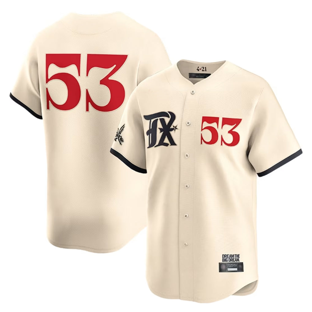 T.Rangers #53 Adolis Garcia Player Cream City Connect Limited Ddoa Stitched Jerseys