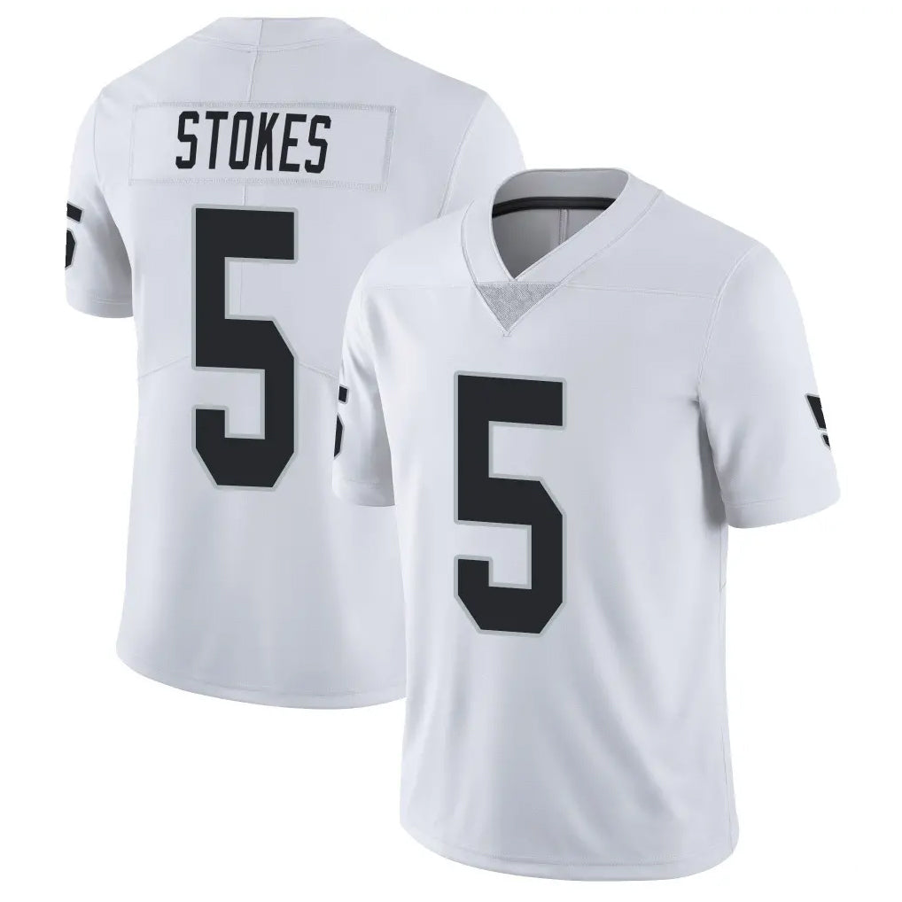LV.Raiders #5 Eric Stokes Player White Limited Vapor Untouchable Home Game Ddoa Stitched Jerseys