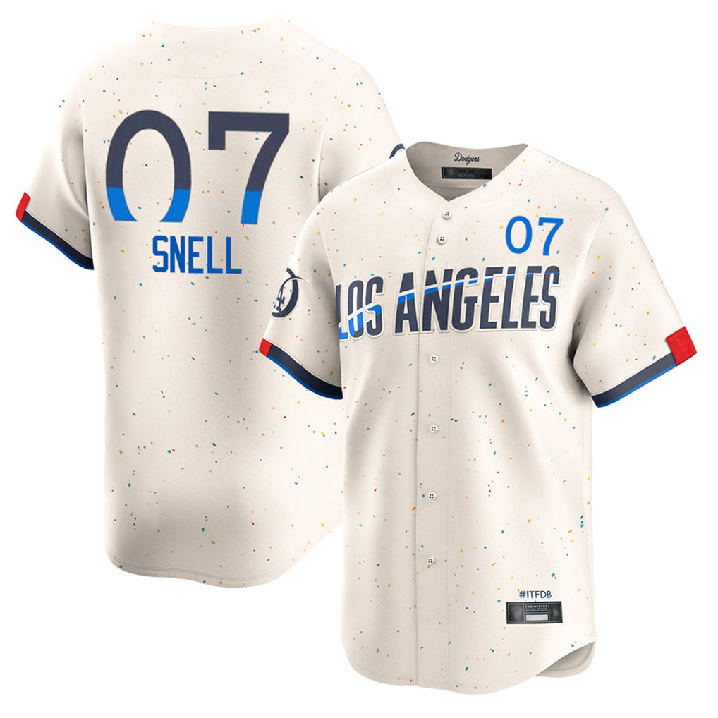 LA.Dodgers #7 Blake Snell Player Cream City Connect Limited Home Ddoa Stitched Jerseys