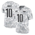 W.Commanders #10 Tress Way Player Arctic Camo Limited Salute To Service Home Game Ddoa Stitched Jerseys