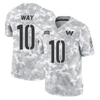 W.Commanders #10 Tress Way Player Arctic Camo Limited Salute To Service Home Game Ddoa Stitched Jerseys