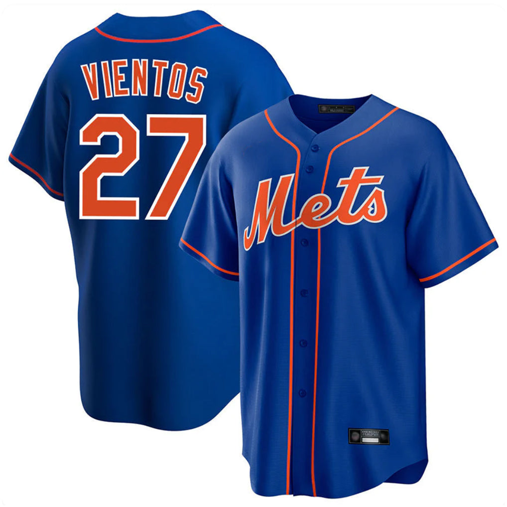 NY.Mets #27 Mark Vientos Player Royal Home Game Ddoa Stitched Jerseys