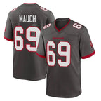 TB.Buccaneers #69 Cody Mauch Player Pewter Alternate Home Game Ddoa Stitched Jerseys