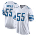 D.Lions #55 Derrick Barnes Player White Home Game Ddoa Stitched Jerseys