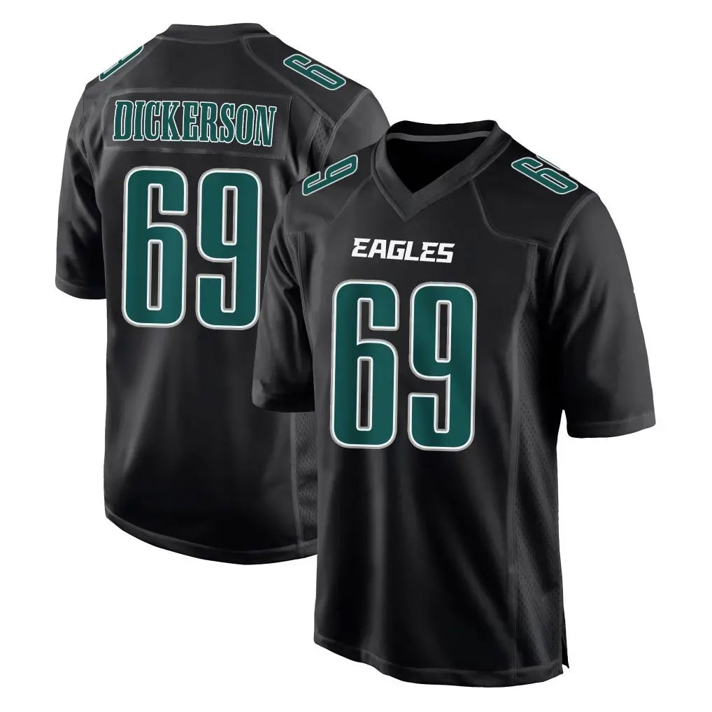 P.Eagles #69 Landon Dickerson Player Carbon Black Fashion Home Game Ddoa Stitched Jerseys