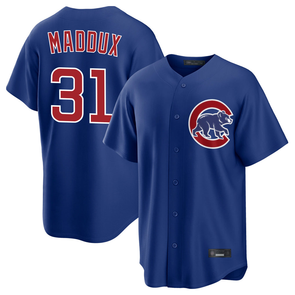 C.Cubs #31 Greg Maddux Player Royal Home Game Ddoa Stitched Jerseys