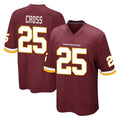W.Commanders #25 Nick Cross Player Burgundy Team Color Home Game Ddoa Stitched Jerseys