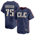 C.Guardians #75 Connor Brogdon Player Navy City Connect Limited Home Ddoa Stitched Jerseys