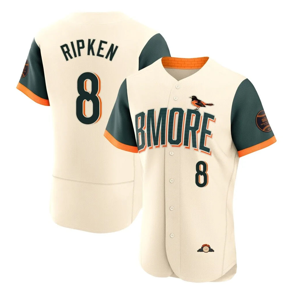 B.Orioles #8 Cal Ripken Player Cream 2026 City Connect Limited Elite Home Game Ddoa Stitched Jerseys