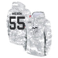 M.Vikings #55 Eric Wilson Player Arctic Camo Salute to Service Pullover Hoodies Limited Game Ddoa Stitched Jerseys