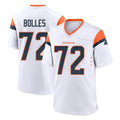 D.Broncos #72 Garett Bolles Player White Home Game Ddoa Stitched Jerseys