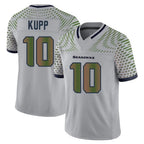 S.Seahawks #10 Cooper Kupp Player Grey Limited 2025 Rivalries Collection Home Game Ddoa Stitched Jerseys
