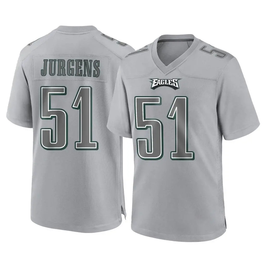 P.Eagles #51 Cam Jurgens Player Gray Atmosphere Fashion Home Game Ddoa Stitched Jerseys