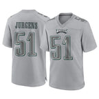 P.Eagles #51 Cam Jurgens Player Gray Atmosphere Fashion Home Game Ddoa Stitched Jerseys