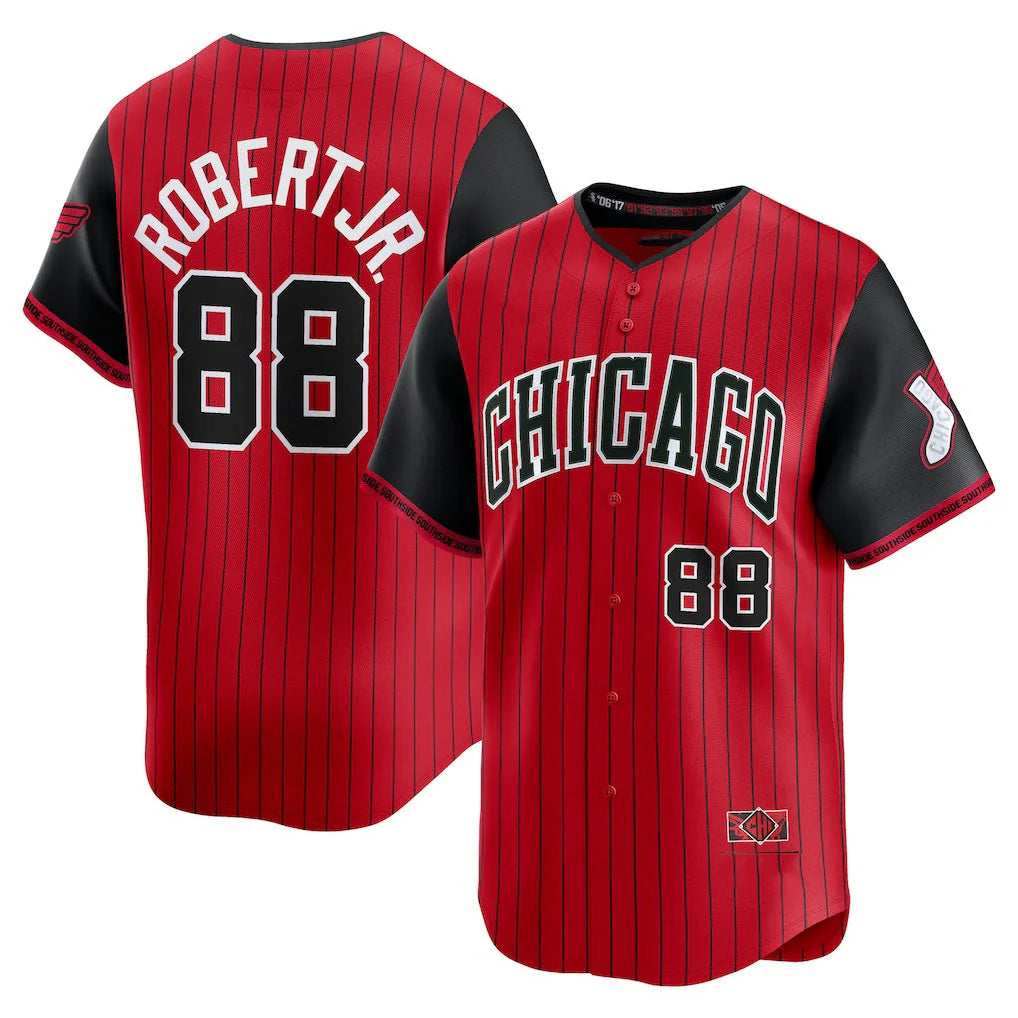 C.White Sox #88 Luis Robert Jr Player Red City Connect Limited Home Ddoa Stitched Jerseys