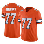 D.Broncos #77 Quinn Meinerz Player Orange Limited Alternate Vapor F.U.S.E. Throwback Game Ddoa Stitched Jerseys
