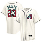 A.Diamondbacks #23 Zac Gallen Player Cream Home Game Ddoa Stitched Jerseys