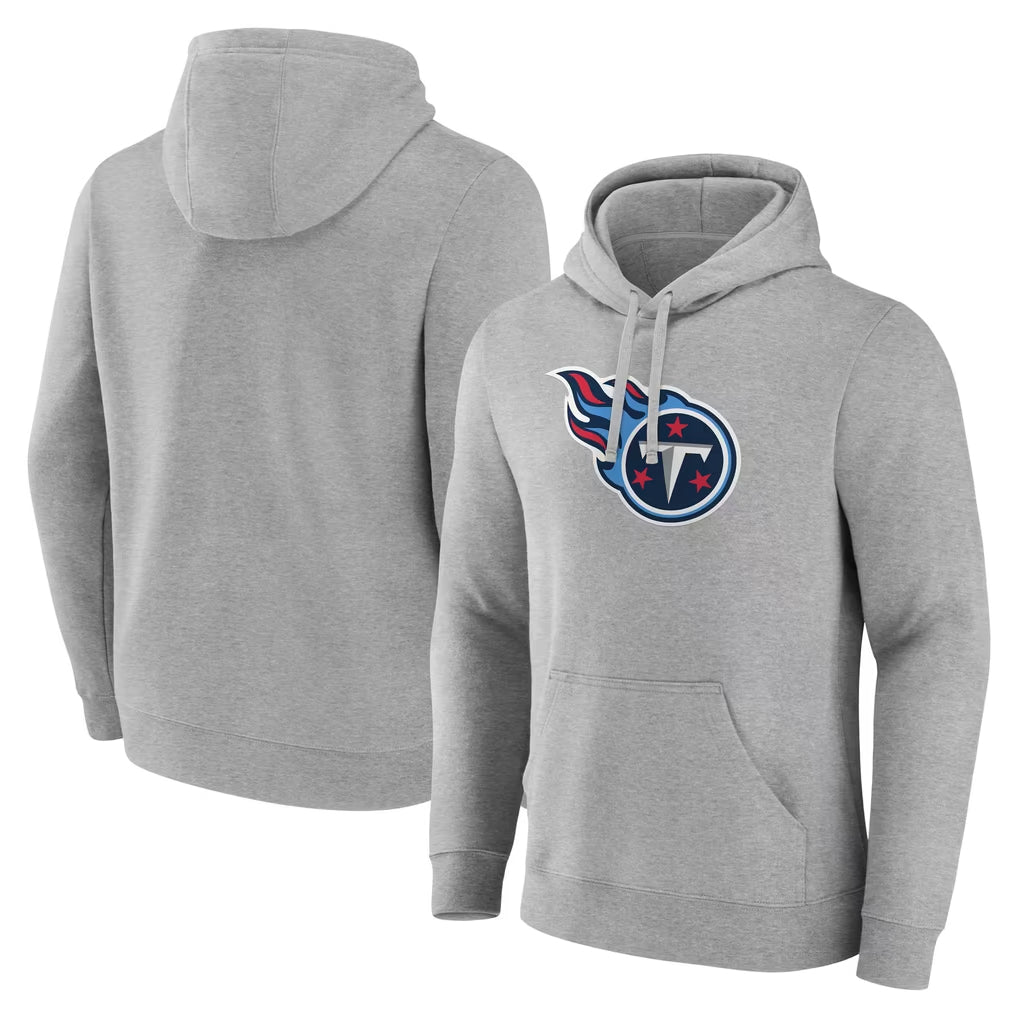 T.Titans ## Titans Blank Player Light Gray LOGO Pullover Hoodies Home Game Ddoa Stitched Jerseys