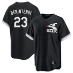 C.White Sox #23 Andrew Benintendi Player Black Spring Training Game Ddoa Stitched Jerseys
