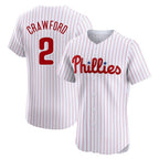 P.Phillies #2 Justin Crawford Player White Home Limited Elite Ddoa Stitched Jerseys