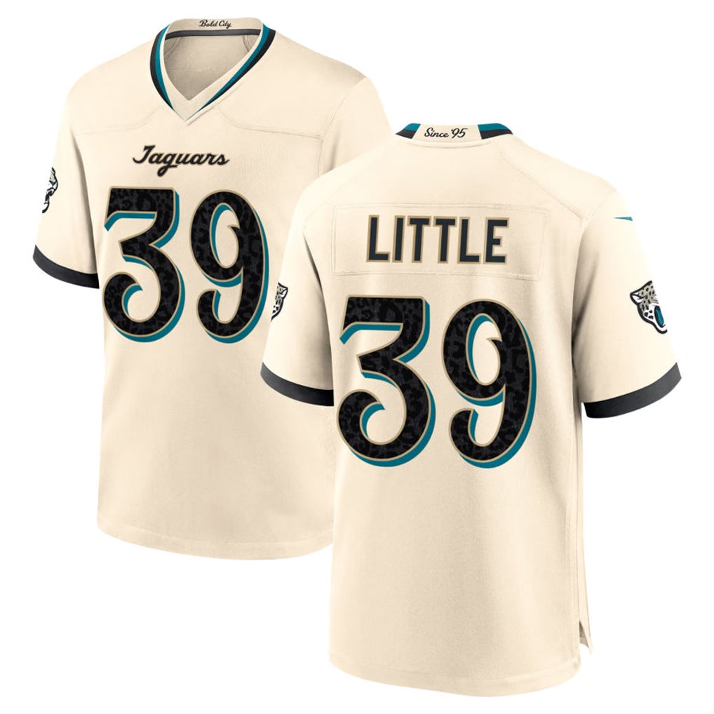 J.Jaguars #39 Cam Little Player Natural 2026 Rivalries Collection Game Ddoa Stitched Jerseys