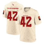 A.Cardinals #42 Dadrion Taylor-Demerson Player Cream Rivalries Collection Game Ddoa Stitched Jerseys