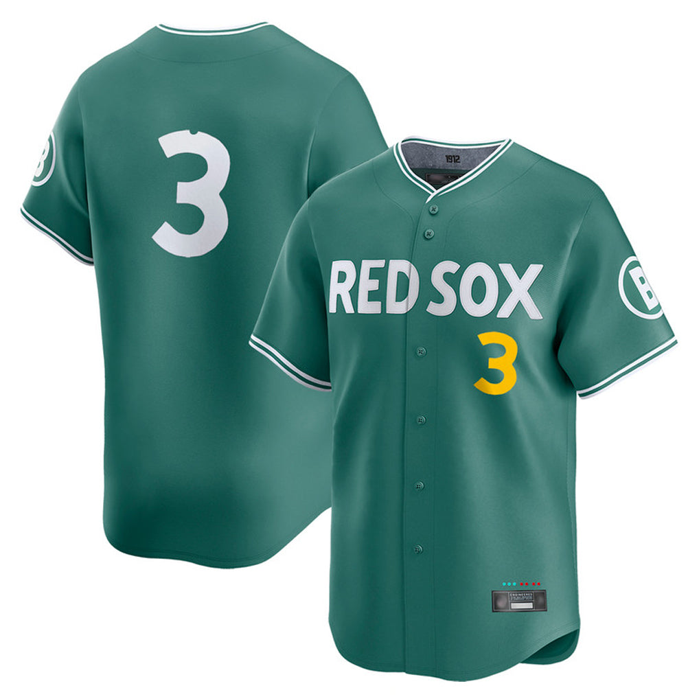 B.Red Sox #3 Ceddanne Rafaela Player Green City Connect Limited Home Game Ddoa Stitched Jerseys