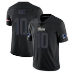 NE.Patriots #10 Drake Maye Player Black Impact LImited Home Game Ddoa Stitched Jerseys