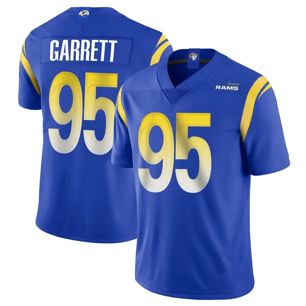 LA.Rams #95 Myles Garrett Player Royal Limited Vapor Untouchable Home Game Ddoa Stitched Jerseys