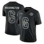 M.Dolphins #6 Malik Washington Player Black Limited 2026 Salute to Service Home Game Ddoa Stitched Jerseys