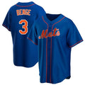 NY.Mets #3 Carson Benge Player Royal Home Game Ddoa Stitched Jerseys