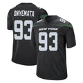 NY.Jets #93 David Onyemata Player Stealth Black Home Game Ddoa Stitched Jerseys
