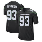 NY.Jets #93 David Onyemata Player Stealth Black Home Game Ddoa Stitched Jerseys