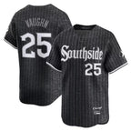 C.White Sox #25 Andrew Vaughn Player Black City Connect Limited Home Ddoa Stitched Jerseys