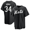 NY.Mets #34 Kodai Senga Player Black Home Game Ddoa Stitched Jerseys