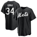 NY.Mets #34 Kodai Senga Player Black Home Game Ddoa Stitched Jerseys