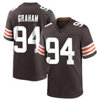 C.Browns #94 Mason Graham Player Brown Home Game Ddoa Stitched Jerseys