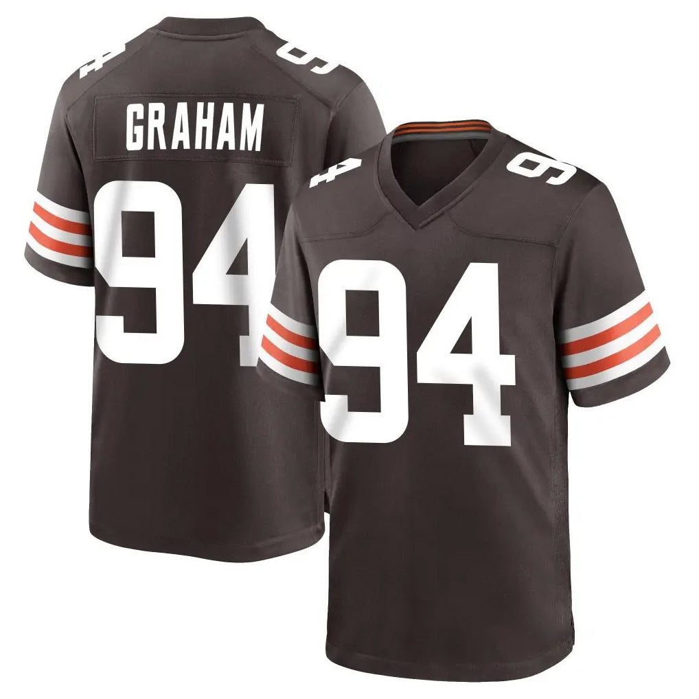 C.Browns #94 Mason Graham Player Brown Home Game Ddoa Stitched Jerseys