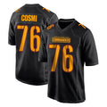 W.Commanders #76 Sam Cosmi Player Black Carbon Fashion Home Game Ddoa Stitched Jerseys