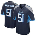 T.Titans #51 Austin Schlottmann Player Navy Home Game Ddoa Stitched Jerseys