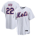 NY.Mets #22 Juan Soto Player White Home Replica Ddoa Stitched Jerseys