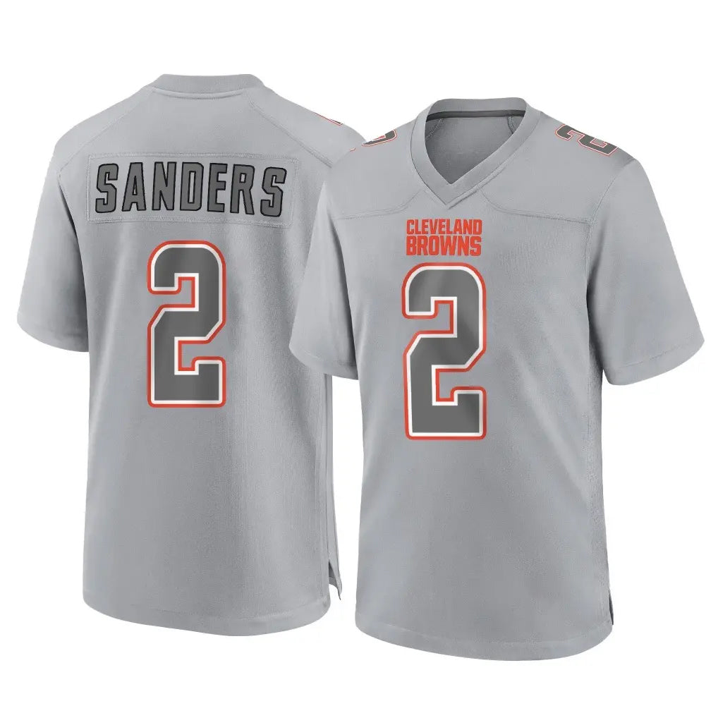 C.Browns #2 Shedeur Sanders Player Gray Atmosphere Fashion Game Ddoa Stitched Jerseys