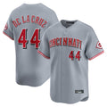 C.Reds #44 Elly De La Cruz Player Gray Home Limited Ddoa Stitched Jerseys