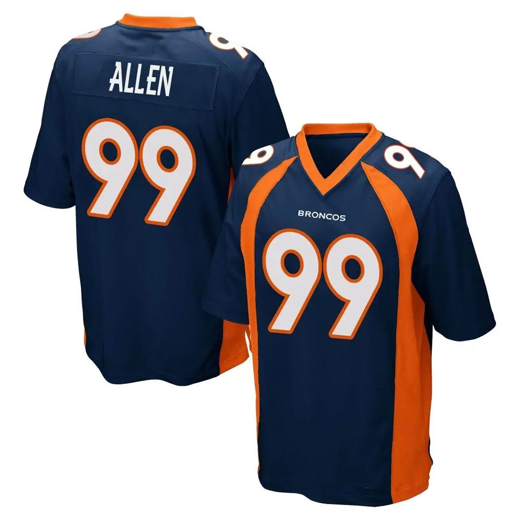 D.Broncos #99 Zach Allen Player Navy Game Ddoa Stitched Jerseys