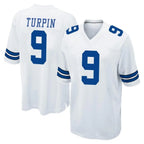 D.Cowboys #9 KaVontae Turpin Player White Home Game Ddoa Stitched Jerseys