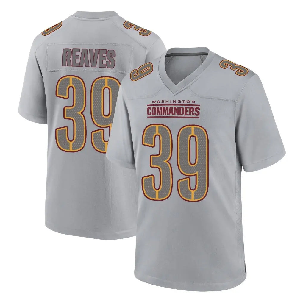W.Commanders #39 Jeremy Reaves Player Gray Atmosphere Fashion Home Game Ddoa Stitched Jerseys