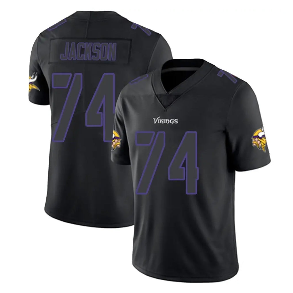 MN.Vikings #74 Donovan Jackson Player Black Impact LImited Home Game Ddoa Stitched Jerseys